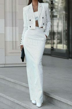 Y2K Aesthetic Tube Skirt & Two-Piece Dress Suit for Women - Coquette & Grunge Style Fashion