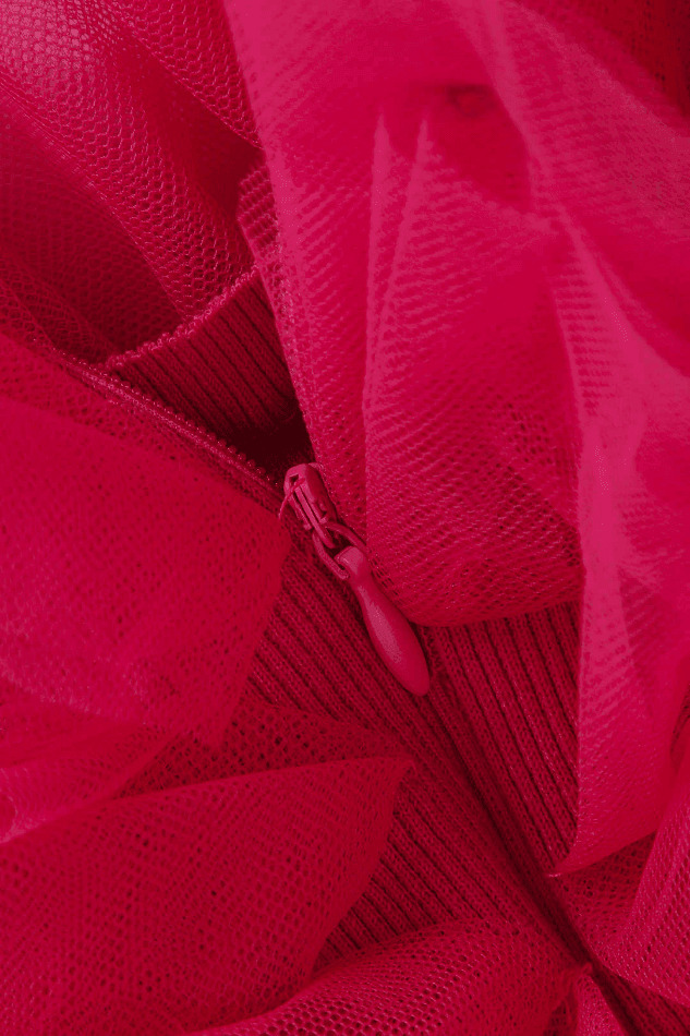 Y2K Aesthetic Tulle Tube Top for Women - Coquette Style Grunge Fashion with Pastel Goth Vibes