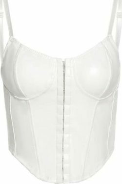 Y2K Aesthetic Tunnel Vision Corset Top - Coquette Style Grunge Fashion for Women
