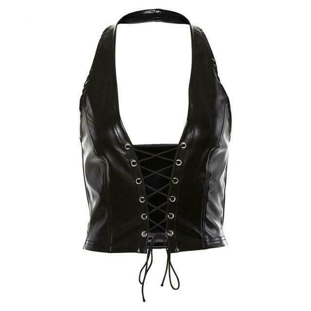 Y2K Aesthetic Tunnel Vision Corset Top - Coquette Style Grunge Fashion for Women
