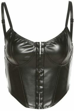 Y2K Aesthetic Tunnel Vision Corset Top - Coquette Style Grunge Fashion for Women