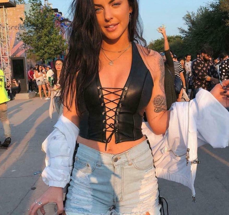 Y2K Aesthetic Tunnel Vision Corset Top - Coquette Style Grunge Fashion for Women