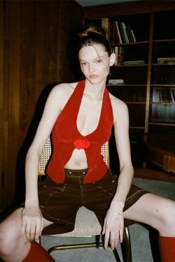 Y2K Aesthetic Turn Around Backless Floral Tank Top