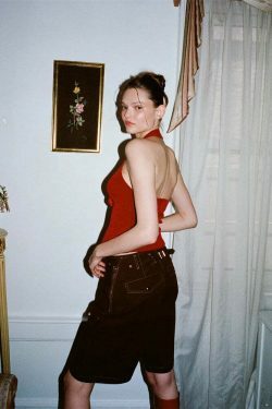 Y2K Aesthetic Turn Around Backless Floral Tank Top