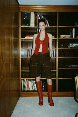 Y2K Aesthetic Turn Around Backless Floral Tank Top