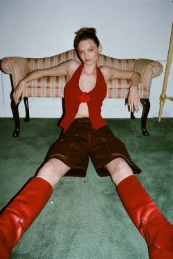 Y2K Aesthetic Turn Around Backless Floral Tank Top