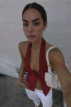 Y2K Aesthetic Turn Around Backless Floral Tank Top