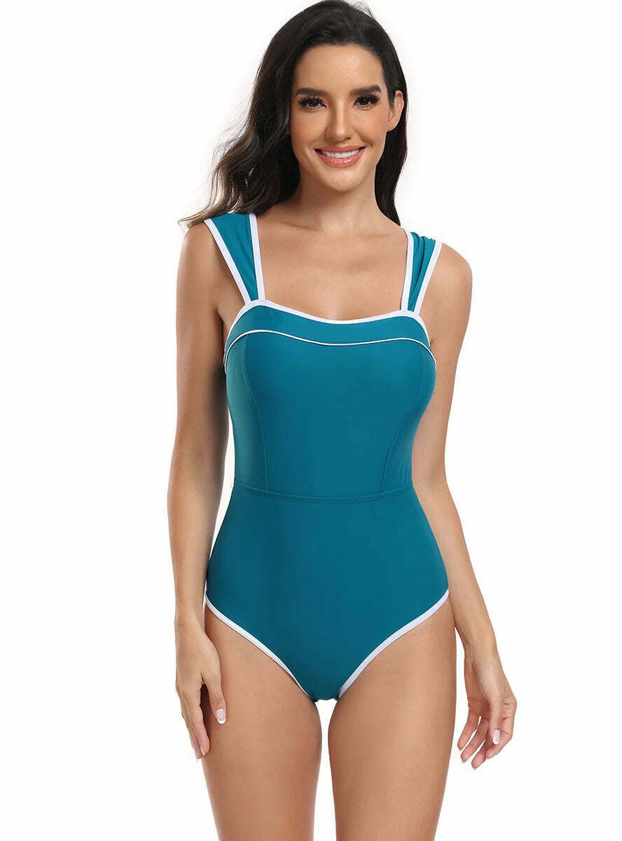 Y2K Aesthetic Two-Piece Bikini Set for Women - Coquette Style Swimsuit with a Sporty Skirt Y2K Aesthetic Two-Piece Bikini Set for Women - Coquette Style Swimsuit with a Sporty Skirt