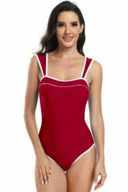 Y2K Aesthetic Two-Piece Bikini Set for Women - Coquette Style Swimsuit with a Sporty Skirt