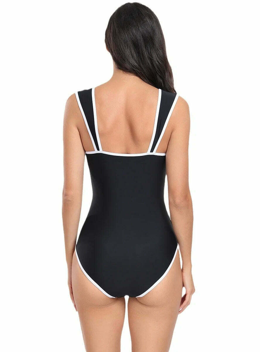 Y2K Aesthetic Two-Piece Bikini Set for Women - Coquette Style Swimsuit with a Sporty Skirt Y2K Aesthetic Two-Piece Bikini Set for Women - Coquette Style Swimsuit with a Sporty Skirt