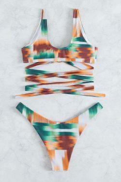 Y2K Aesthetic Two-Piece Rope Swimsuit