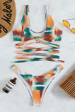 Y2K Aesthetic Two-Piece Rope Swimsuit