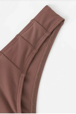 Y2K Aesthetic Two Tone High Cut Bikini Set - Coquette & Grunge Style Women's Fashion