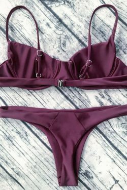 Y2K Aesthetic Underwired Push Up Bathing Suit for Women