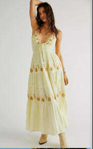 Y2K Aesthetic V-Neck Backless Maxi Dress for Women - Coquette Style Grunge Fashion Outfit