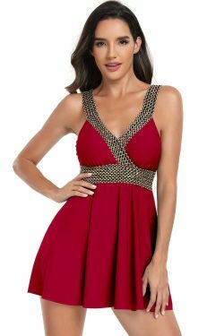 Y2K Aesthetic V-Neck Bikini Swimsuit - Coquette Style for Women