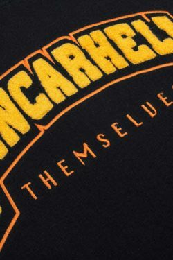 Y2K Aesthetic VANCARHELL Varsity T-Shirt - Coquette & Grunge Style Cute Tops & Cargo Skirt