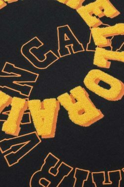 Y2K Aesthetic VANCARHELL Varsity T-Shirt - Coquette & Grunge Style Cute Tops & Cargo Skirt