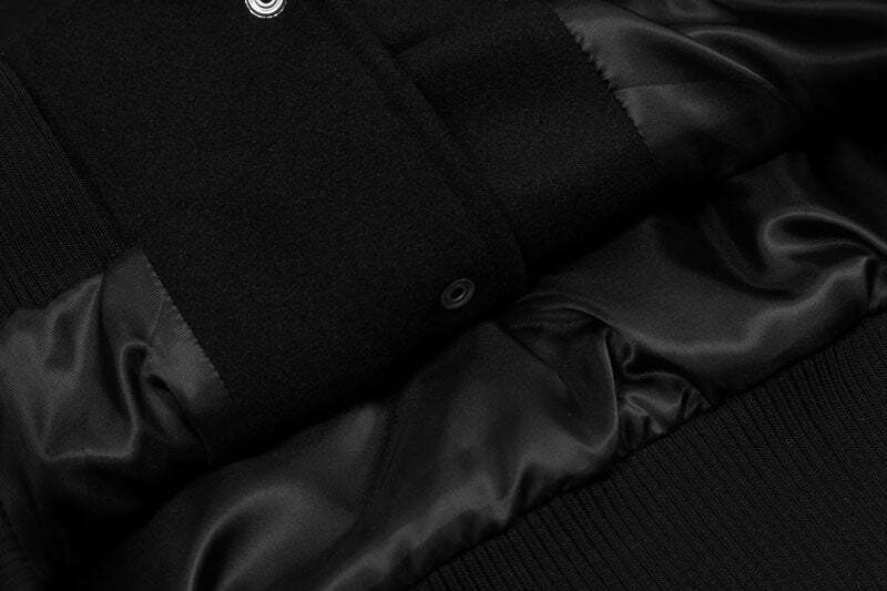 Y2K Aesthetic Varsity Jacket with Coquette Style and Grunge Fashion Elements Y2K Aesthetic Varsity Jacket with Coquette Style and Grunge Fashion Elements