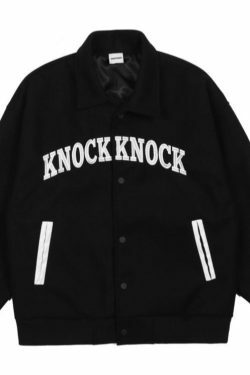 Y2K Aesthetic Varsity Jacket with Coquette Style and Grunge Fashion Elements