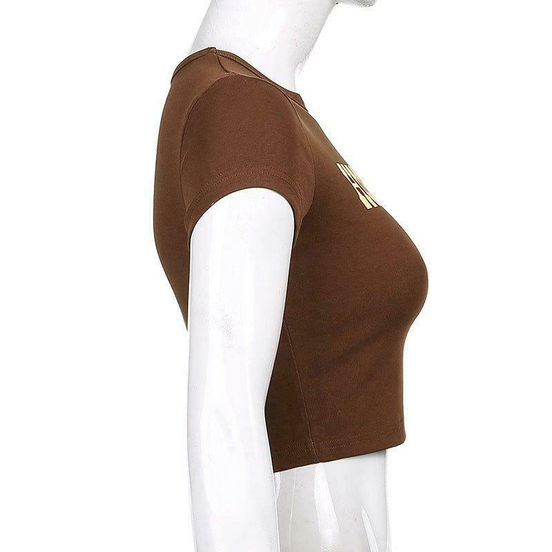 Y2K Aesthetic Vintage Crop Top - Coquette Style Grunge Fashion Women's Clothing