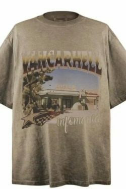 Y2K Aesthetic Vintage Graphic T-Shirt - Coquette & Grunge Style Tops for Women