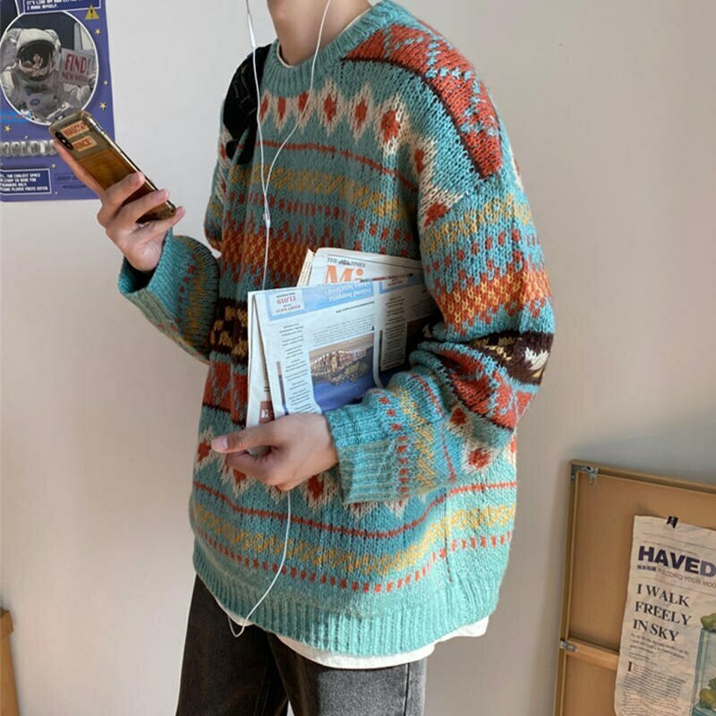 Y2K Aesthetic Vintage Knitted Women's Sweater in Coquette Style Y2K Aesthetic Vintage Knitted Women's Sweater in Coquette Style