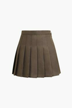 Y2K Aesthetic Vintage Pleated Mini Skirt - Coquette Style with Grunge Vibes