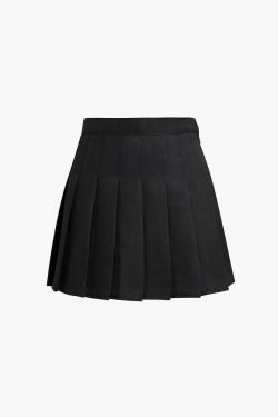Y2K Aesthetic Vintage Pleated Mini Skirt - Coquette Style with Grunge Vibes