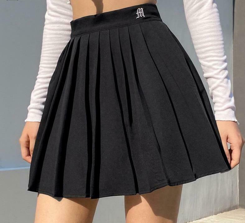 Y2K Aesthetic Vintage Pleated Mini Skirt - Coquette Style with Grunge Vibes Y2K Aesthetic Vintage Pleated Mini Skirt - Coquette Style with Grunge Vibes