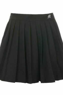 Y2K Aesthetic Vintage Pleated Mini Skirt - Coquette Style with Grunge Vibes