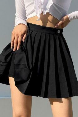 Y2K Aesthetic Vintage Pleated Mini Skirt - Coquette Style with Grunge Vibes