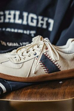 Y2K Aesthetic Vintage Style Baseball Sneakers - Retro Coquette Fashion Statement