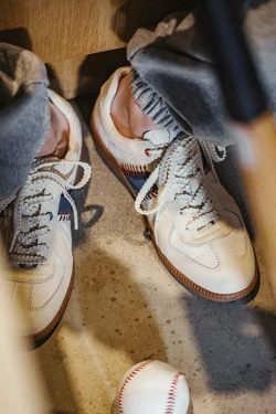 Y2K Aesthetic Vintage Style Baseball Sneakers - Retro Coquette Fashion Statement