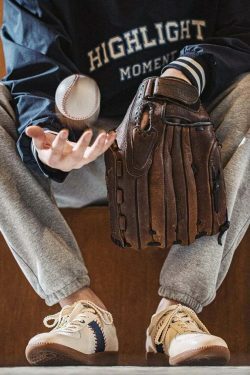 Y2K Aesthetic Vintage Style Baseball Sneakers - Retro Coquette Fashion Statement