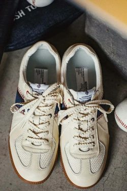 Y2K Aesthetic Vintage Style Baseball Sneakers - Retro Coquette Fashion Statement