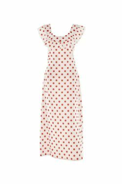 Y2K Aesthetic Waist Ruffled Polka Dot Dress - Coquette Style for Women's Fashion