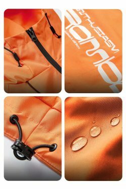 Y2K Aesthetic Water-Repellent Hooded Jacket with Zip-Up - Niche Women's Fashion