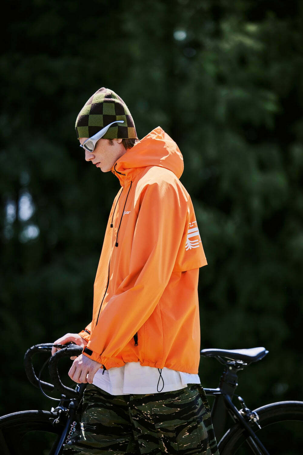 Y2K Aesthetic Water-Repellent Hooded Jacket with Zip-Up - Niche Women's Fashion