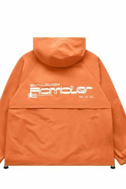 Y2K Aesthetic Water-Repellent Hooded Jacket with Zip-Up - Niche Women's Fashion