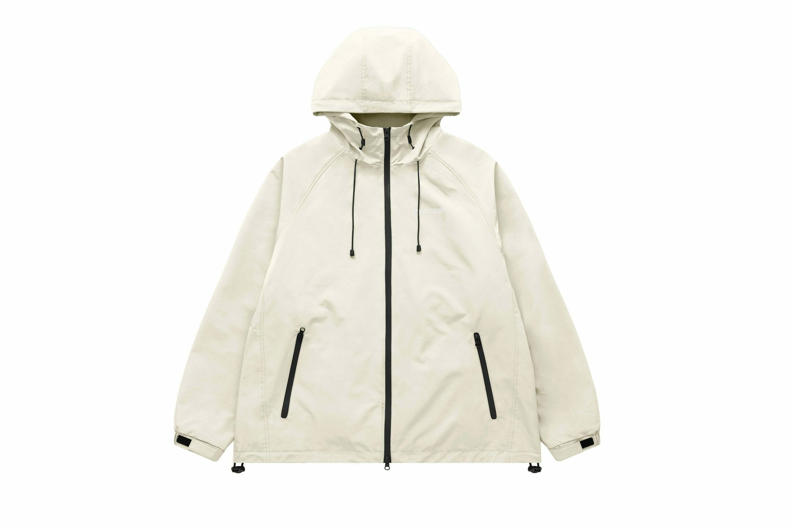 Y2K Aesthetic Water-Repellent Hooded Jacket with Zip-Up - Niche Women's Fashion