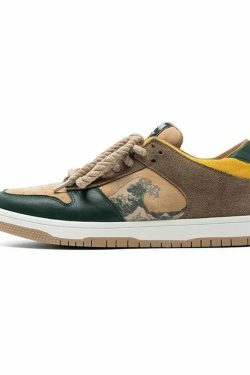 Y2K Aesthetic Wave Sneakers: Coquette Grunge Style with Pastel Goth Vibes, Old Money Elegance