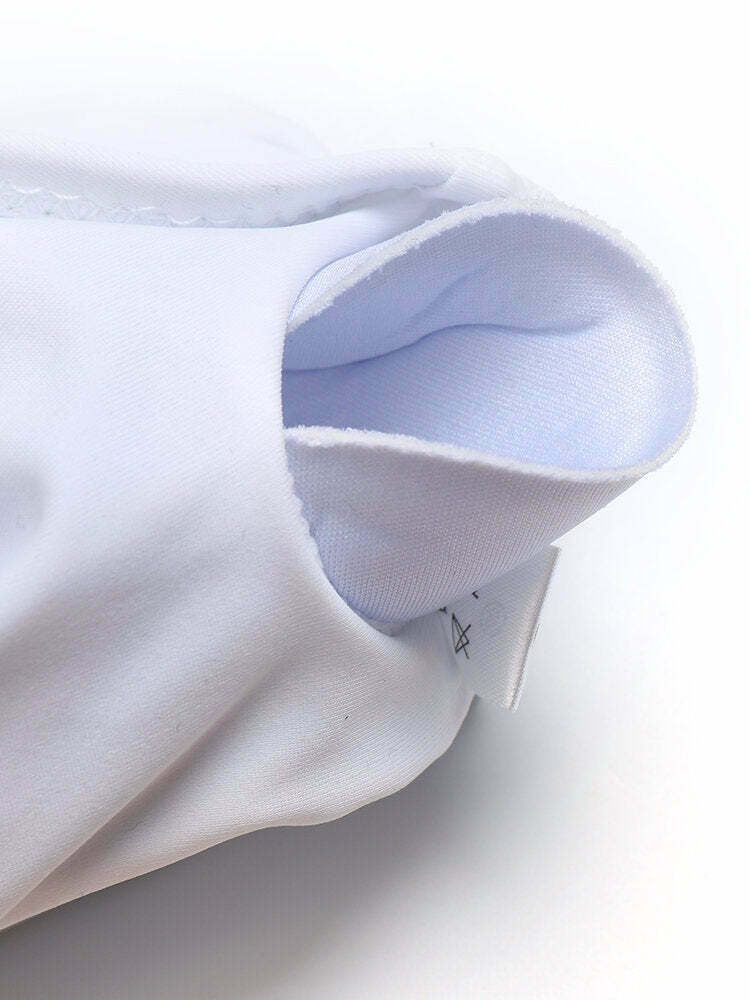 Y2K Aesthetic White Bra Bikini Set - High Waist Halter Cross Swimsuit Y2K Aesthetic White Bra Bikini Set - High Waist Halter Cross Swimsuit