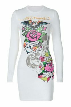 Y2K Aesthetic White Printed Dress - Coquette & Grunge Style Urban Fashion for Women