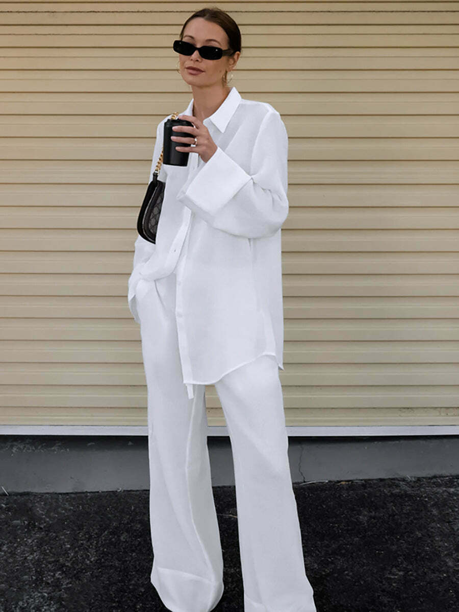 Y2K Aesthetic White Pure Cotton Trousers Suit for Women - Coquette & Grunge Style Cargo Skirt Outfit Y2K Aesthetic White Pure Cotton Trousers Suit for Women - Coquette & Grunge Style Cargo Skirt Outfit