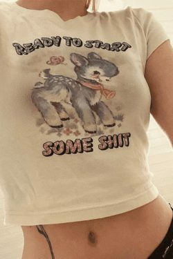 Y2K Animal Print Crop Top: Coquette Aesthetic, Grunge & Pastel Goth Vibes