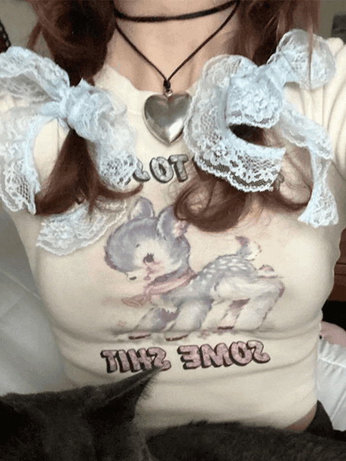 Y2K Animal Print Crop Top: Coquette Aesthetic, Grunge & Pastel Goth Vibes Y2K Animal Print Crop Top: Coquette Aesthetic, Grunge & Pastel Goth Vibes