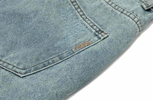 Y2K Balloon Fit Distressed Denim Jeans - Coquette Aesthetic Grunge & Pastel Goth Style