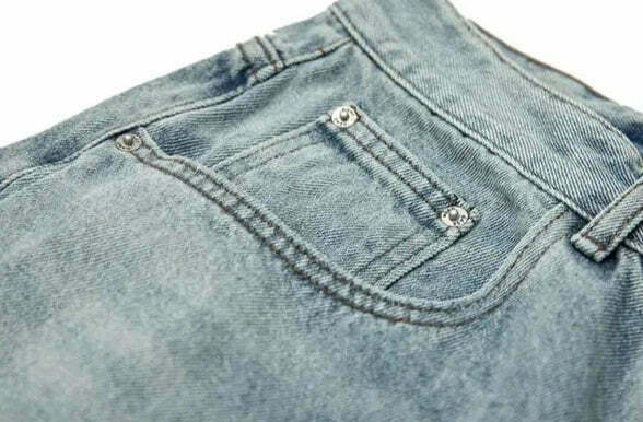 Y2K Balloon Fit Distressed Denim Jeans - Coquette Aesthetic Grunge & Pastel Goth Style