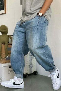 Y2K Balloon Fit Tapered Jeans: Coquette Aesthetic Grunge Style Cargo Skirt Fashion